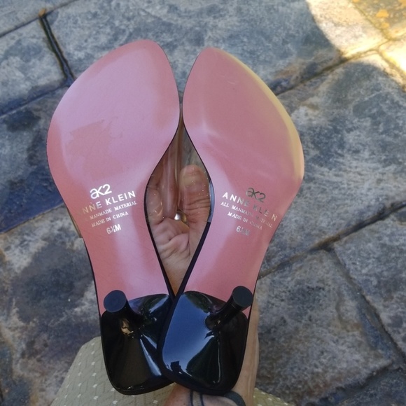 BRAND NEW ANNE KLEIN AK2 ACRYLIC & BLACK W/GLITTER - Picture 5 of 6